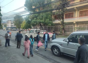 गाउँपालीकाका च्याउ उत्पादकहरु महानगरमा धर्ना गर्दै