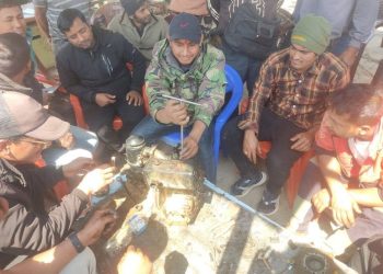 किसानलाई मिनिटिलर मर्मत तालिम